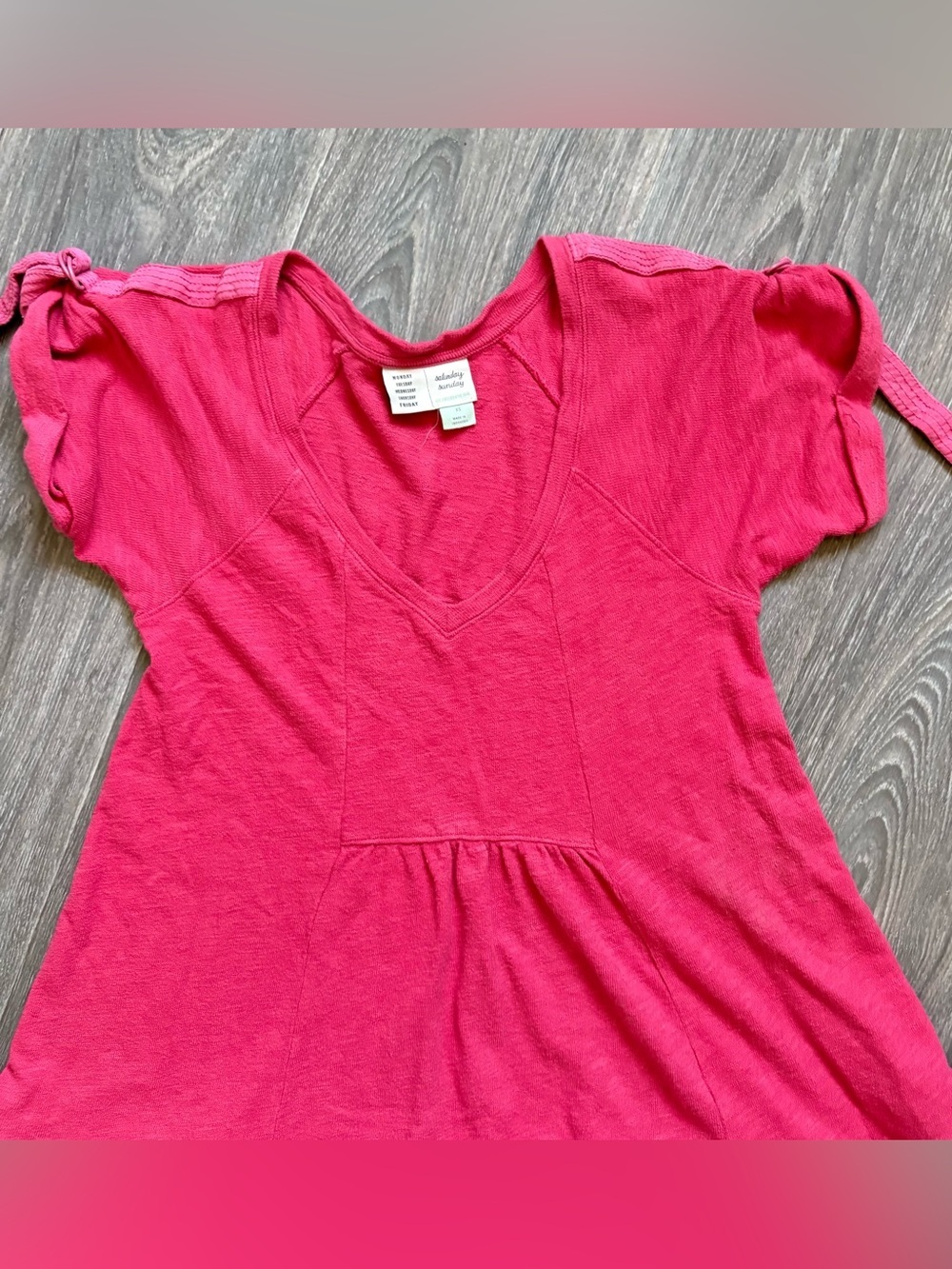 Antrhopologie Saturday Sunday Kathie Flounced Mini Dress Pink - Picture 3 of 5